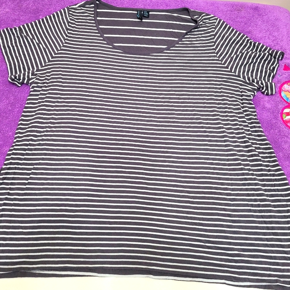 NWOT Cynthia Rowley Striped Shirt 2x